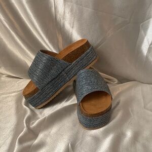 Cape Robbin Blue Hacha sandals
